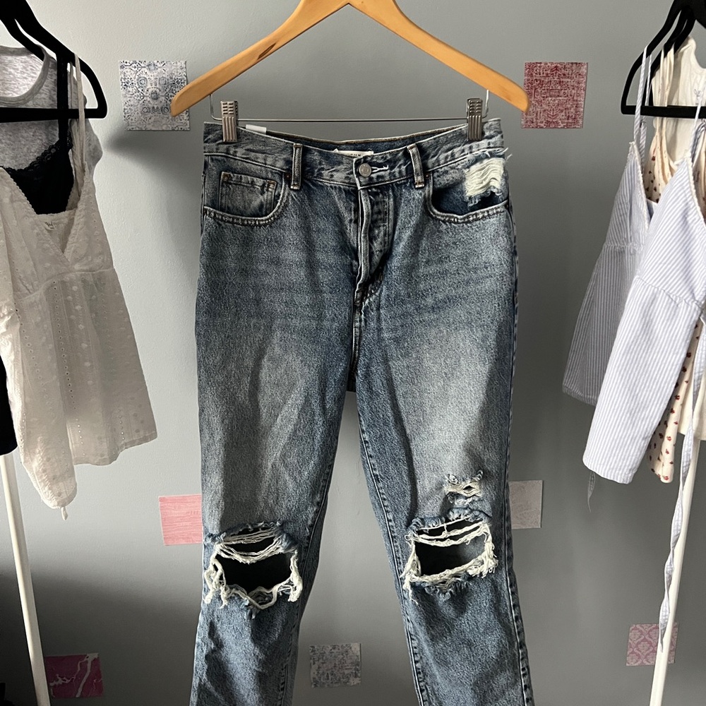 Pacsun acid wash ripped jeans
